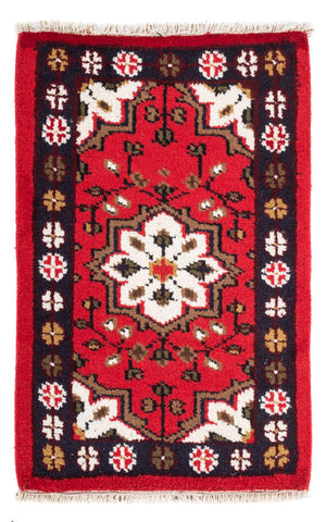 Alfombra oriental - 90 x 60 cm - rojo
