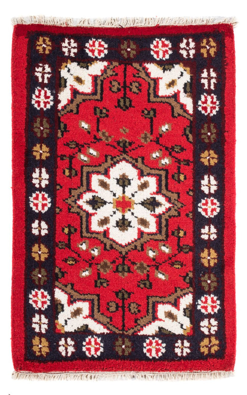 Alfombra oriental - 90 x 60 cm - rojo