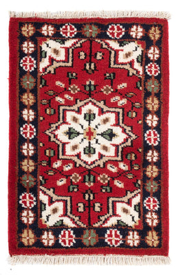Alfombra oriental - 90 x 60 cm - rojo
