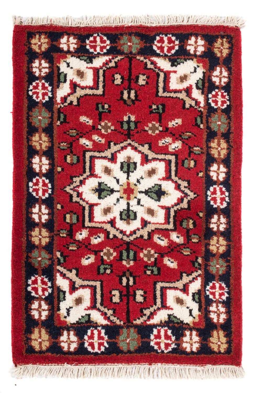 Alfombra oriental - 90 x 60 cm - rojo