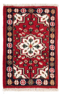 Alfombra oriental - 90 x 60 cm - rojo