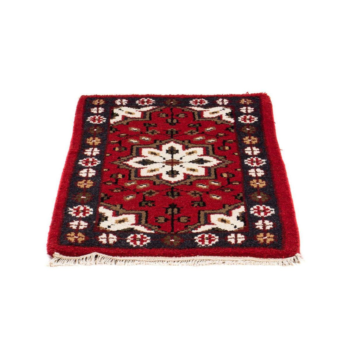 Alfombra oriental - 90 x 60 cm - rojo