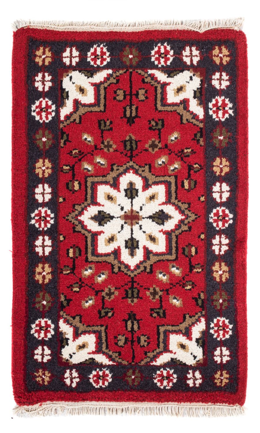 Alfombra oriental - 90 x 60 cm - rojo
