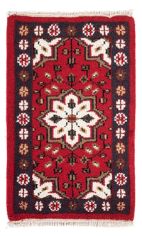 Alfombra oriental - 90 x 60 cm - rojo