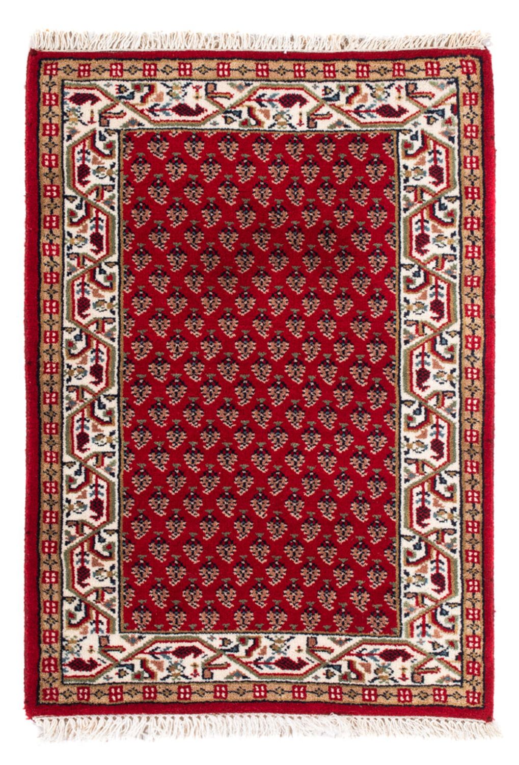 Alfombra oriental - Mir - Indus - 90 x 60 cm - rojo
