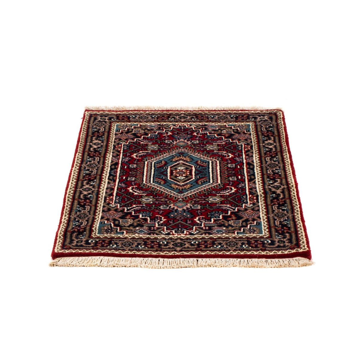 Alfombra oriental - Bidjar - Indus - 90 x 60 cm - rojo