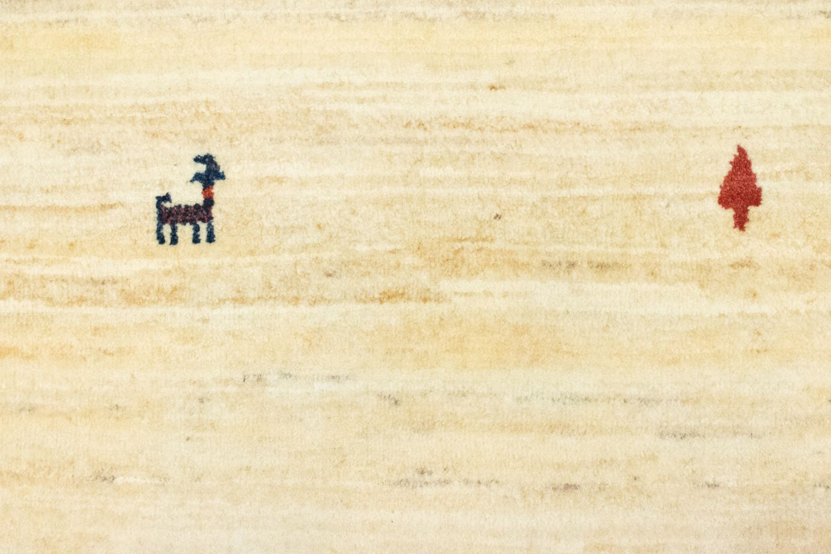 Alfombra de pasillo Alfombra Gabbeh - Persa - 202 x 75 cm - beige