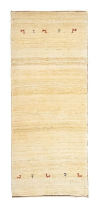 Alfombra de pasillo Alfombra Gabbeh - Persa - 215 x 75 cm - beige