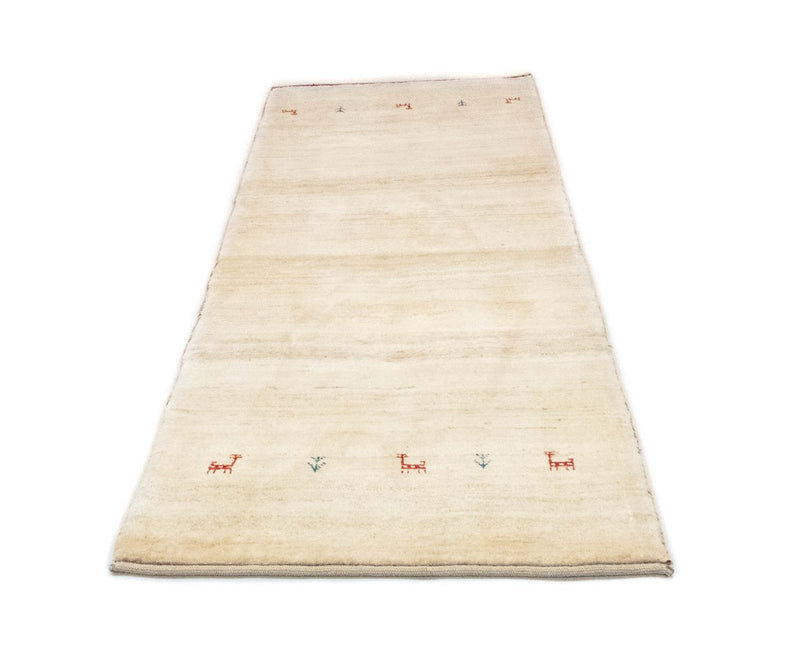 Alfombra de pasillo Alfombra Gabbeh - Persa - 215 x 75 cm - beige