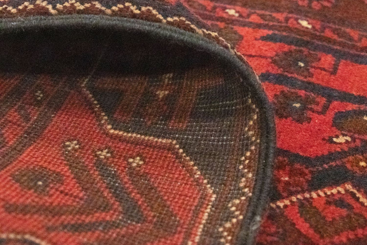 Alfombra de pasillo Alfombra afgana - Kunduz - 295 x 75 cm - rojo