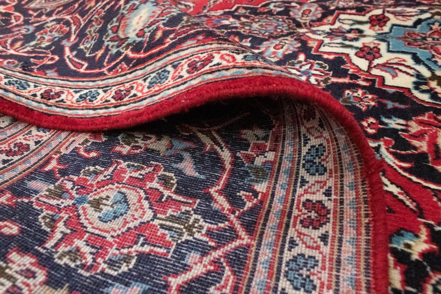 Alfombra persa - Keshan - 310 x 190 cm - rojo