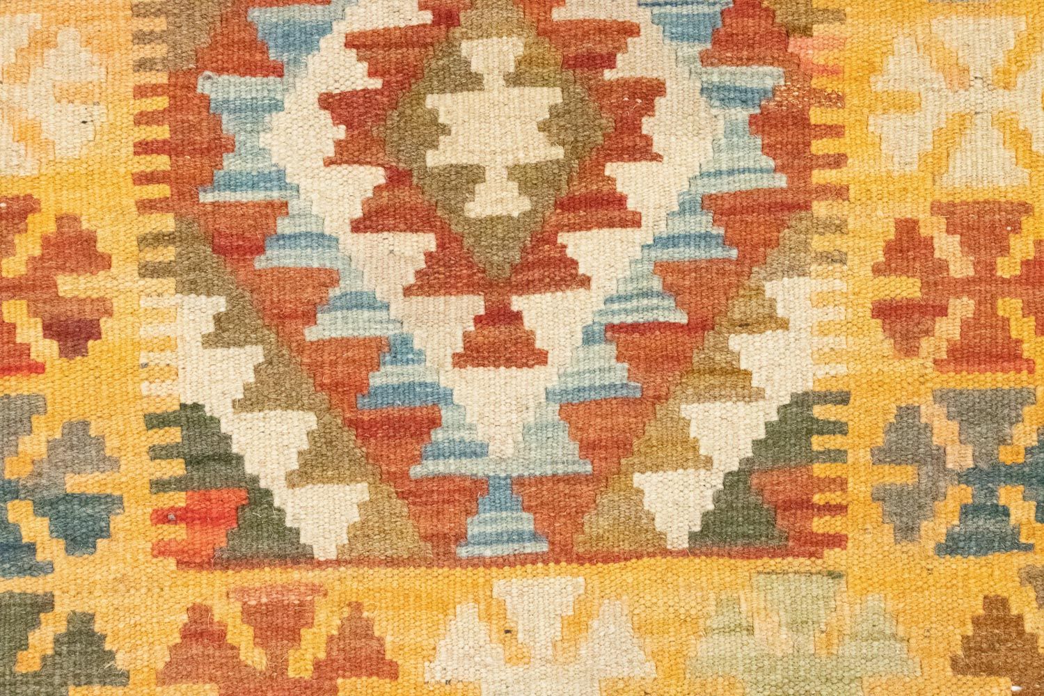 Alfombra de pasillo Alfombra Kelim - Oriental - 390 x 85 cm - marrón