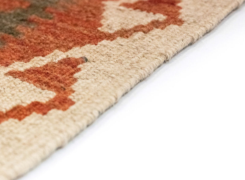 Alfombra de pasillo Alfombra Kelim - Oriental - 390 x 85 cm - marrón