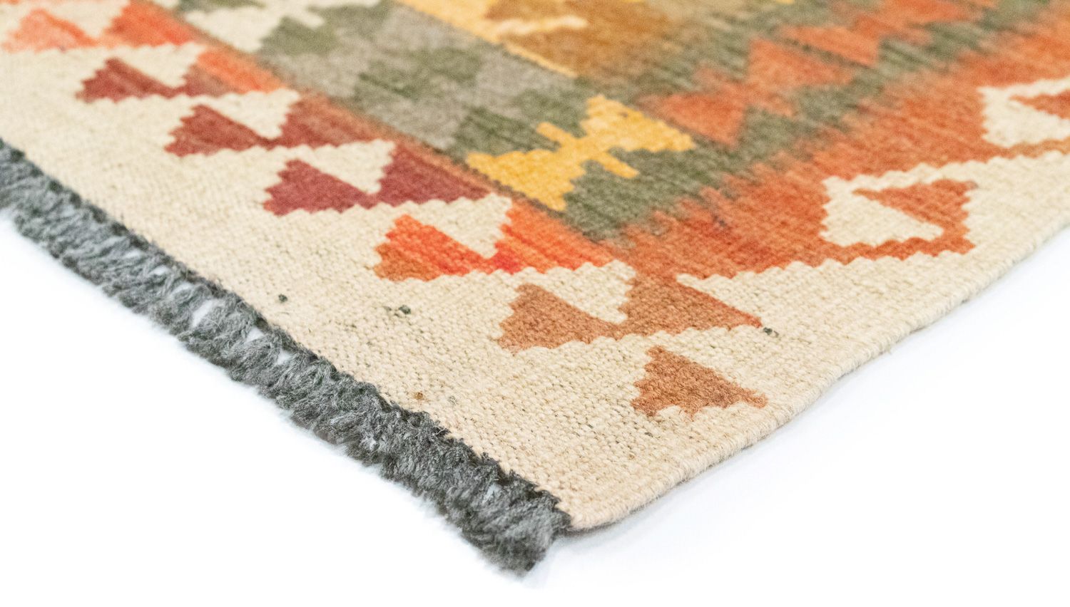 Alfombra de pasillo Alfombra Kelim - Oriental - 390 x 85 cm - marrón
