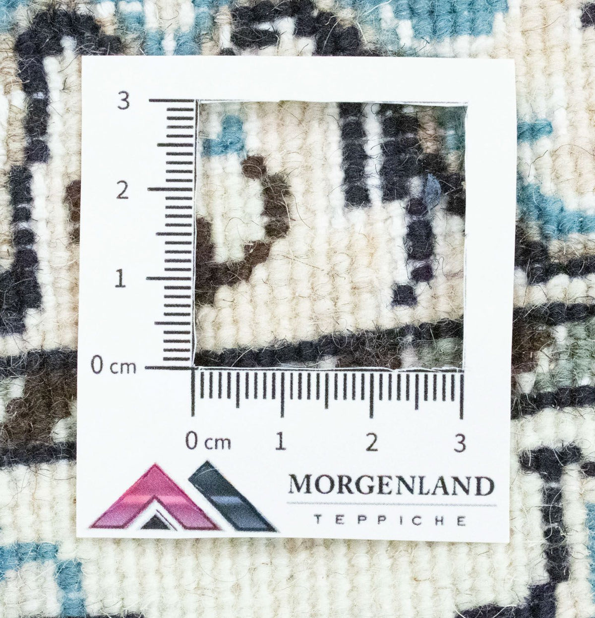 Alfombra persa - Nain - 82 x 54 cm - blanco natural