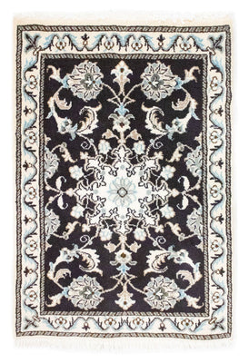 Alfombra persa - Nain - 84 x 58 cm - azul oscuro