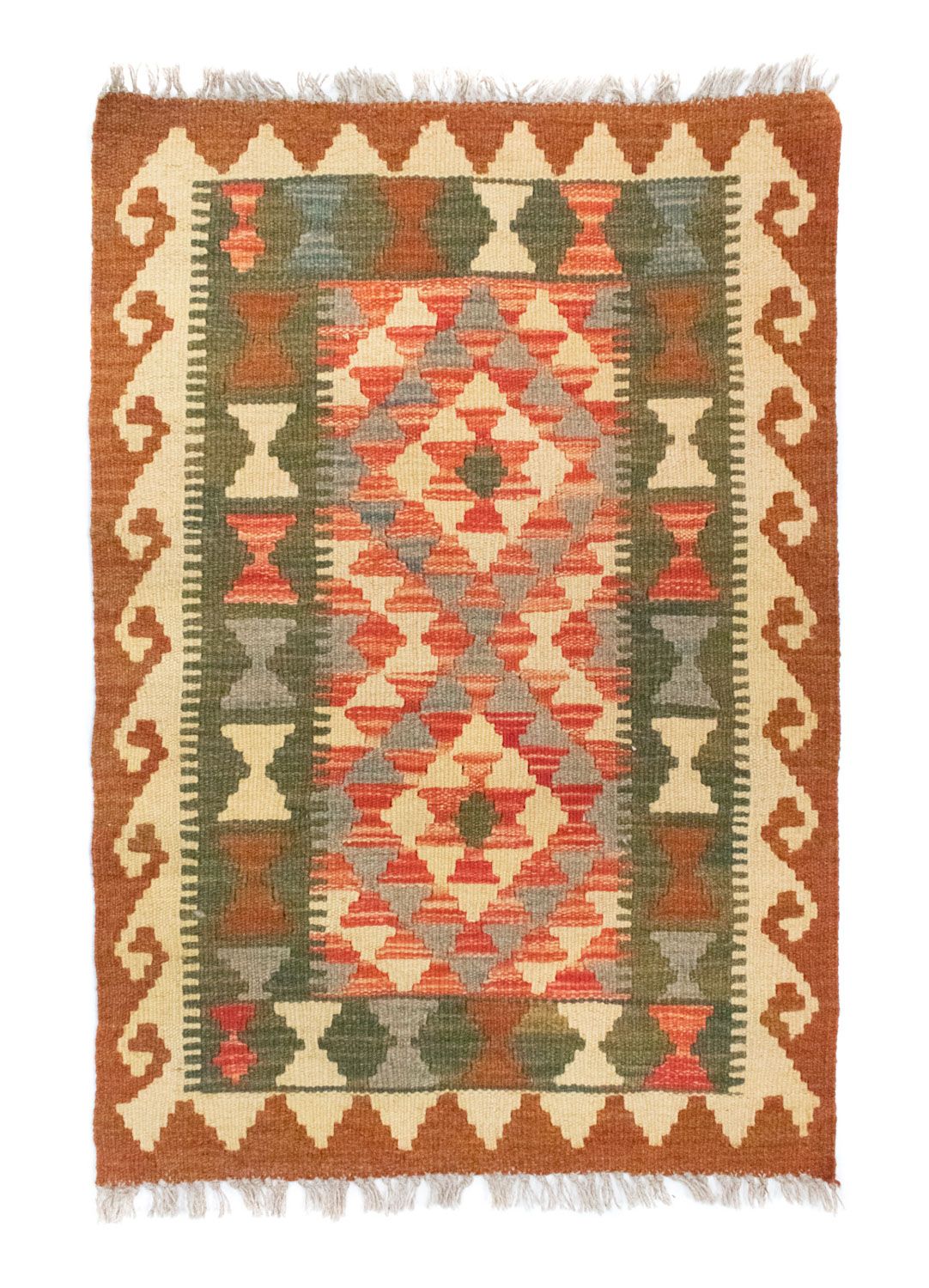 Alfombra Kelim - Oriental - 90 x 60 cm - marrón