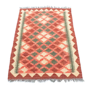 Alfombra Kelim - Oriental - 90 x 60 cm - marrón