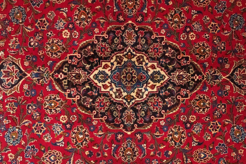Alfombra persa - Keshan - 358 x 239 cm - rojo