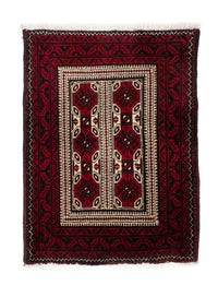 Alfombra Belutsch - 95 x 70 cm - rojo