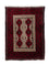 Alfombra Belutsch - 95 x 70 cm - rojo