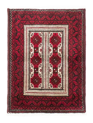Alfombra Belutsch - 95 x 74 cm - rojo