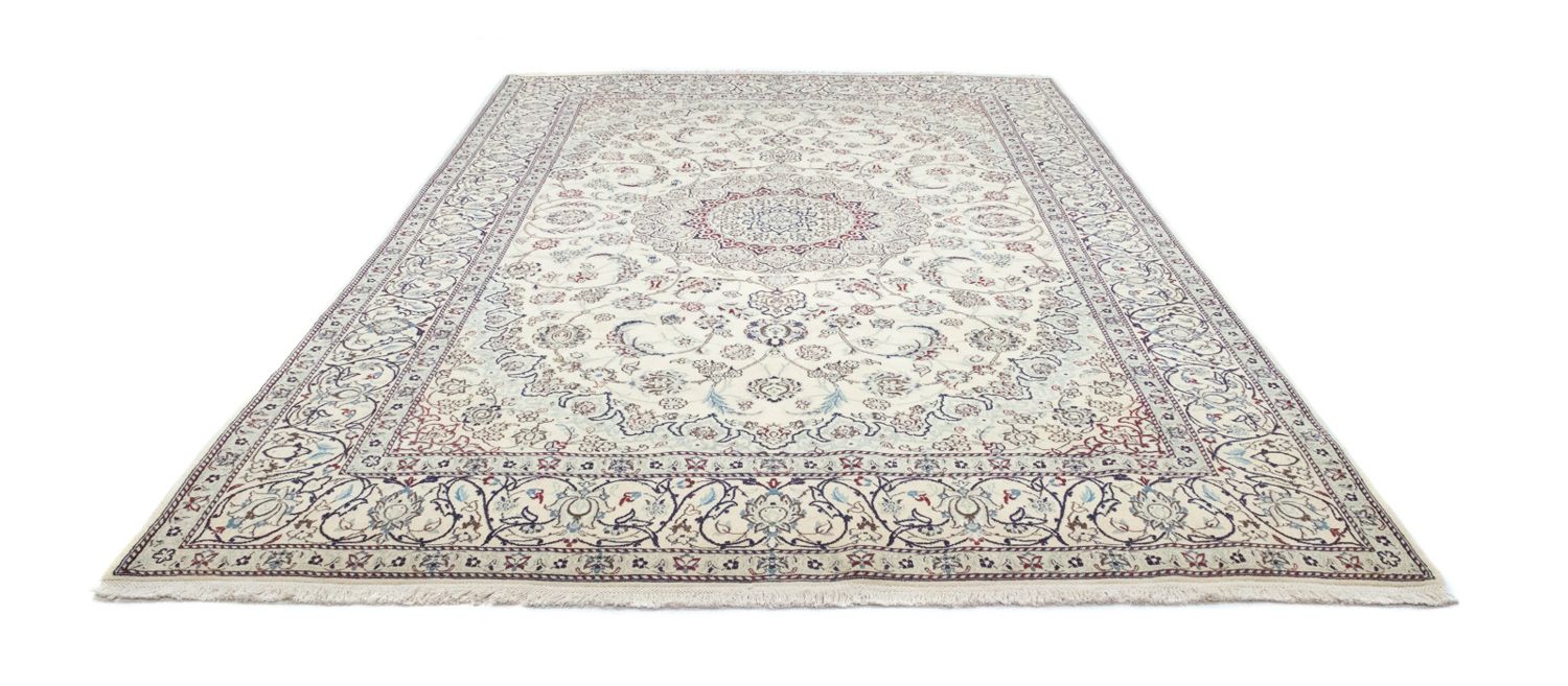 Alfombra Persa - Nain - Real - 304 x 200 cm - blanco natural