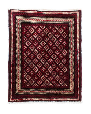 Alfombra Belutsch - 84 x 70 cm - rojo