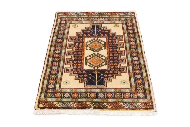 Alfombra Turkaman - 93 x 63 cm - azul