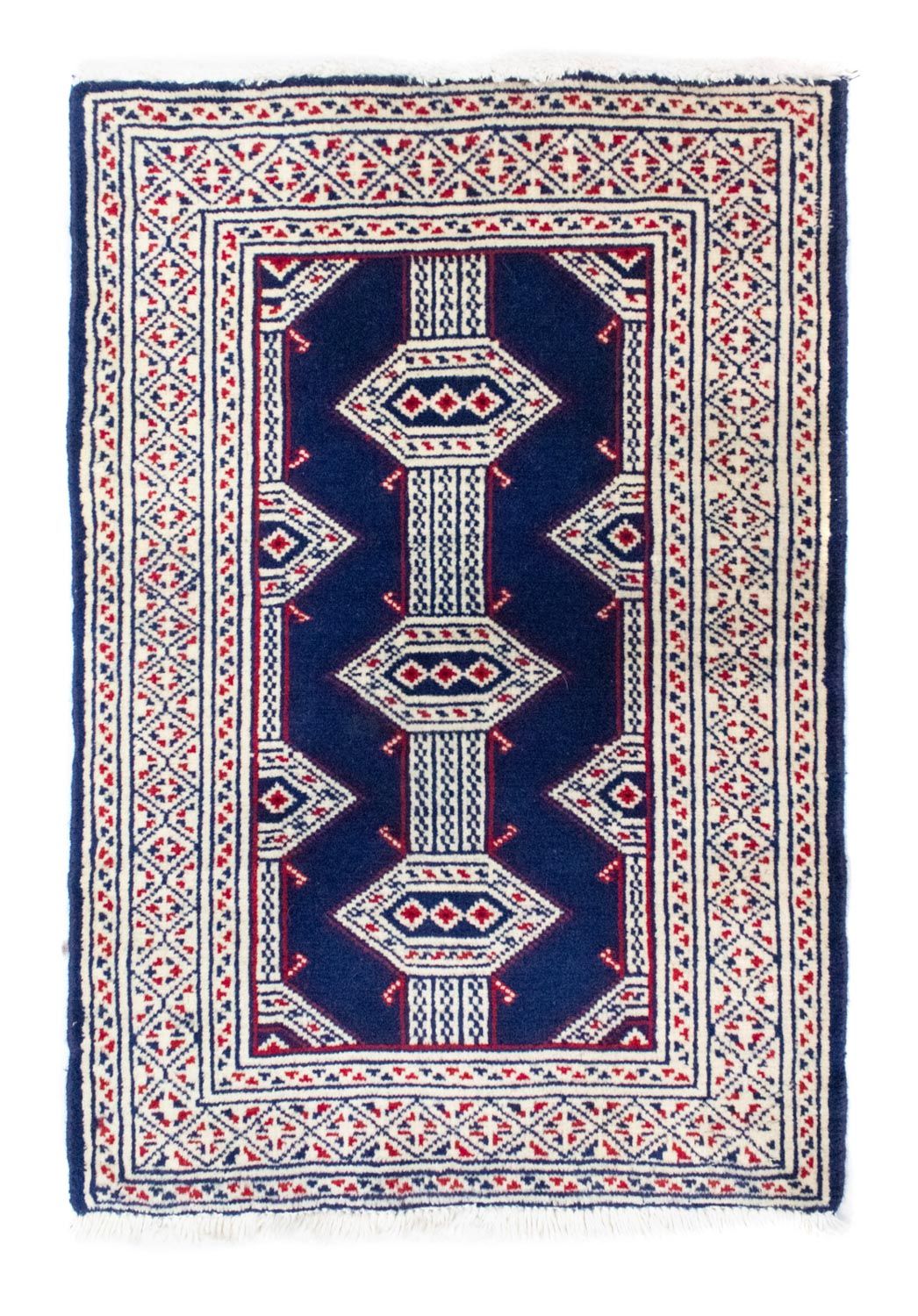 Alfombra Turkaman - 88 x 62 cm - azul