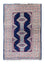 Alfombra Turkaman - 88 x 62 cm - azul