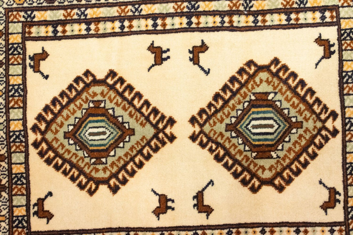 Alfombra Turkaman - 87 x 64 cm - azul