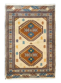 Alfombra Turkaman - 89 x 64 cm - azul