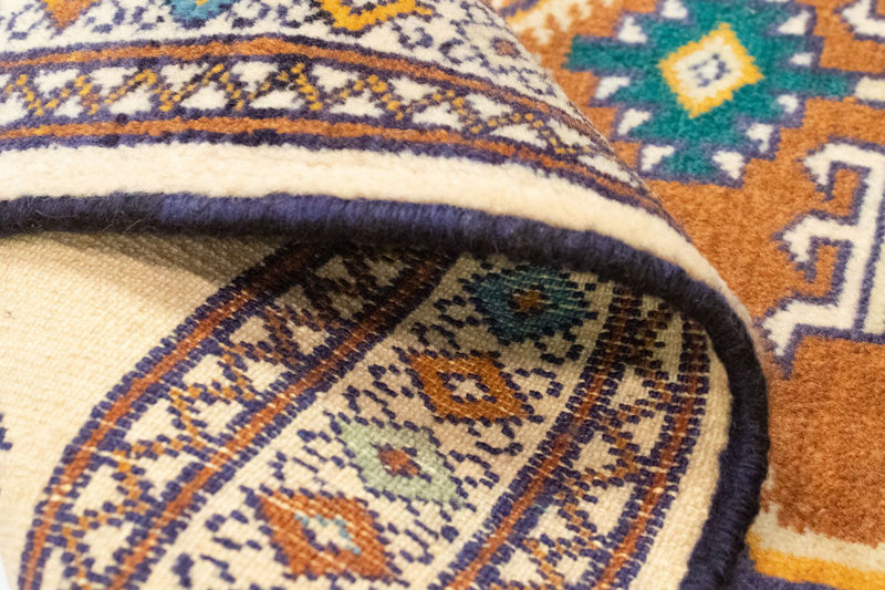 Alfombra Turkaman - 89 x 64 cm - azul