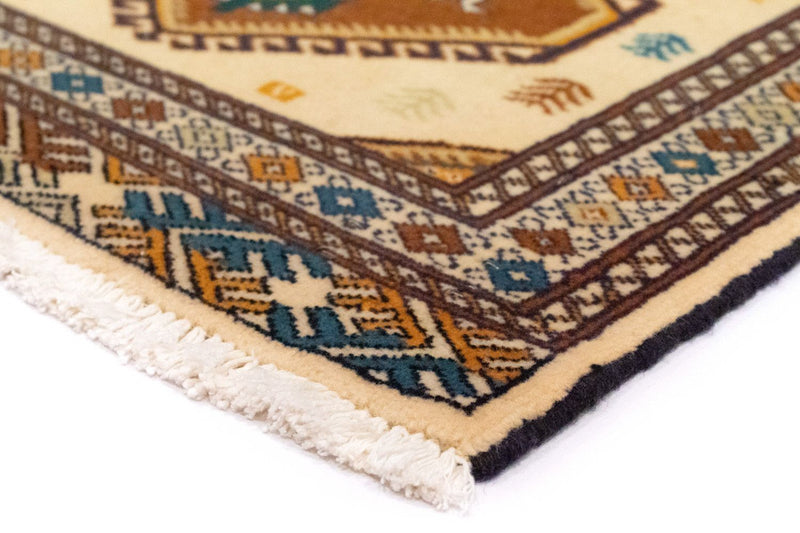 Alfombra Turkaman - 88 x 63 cm - beige