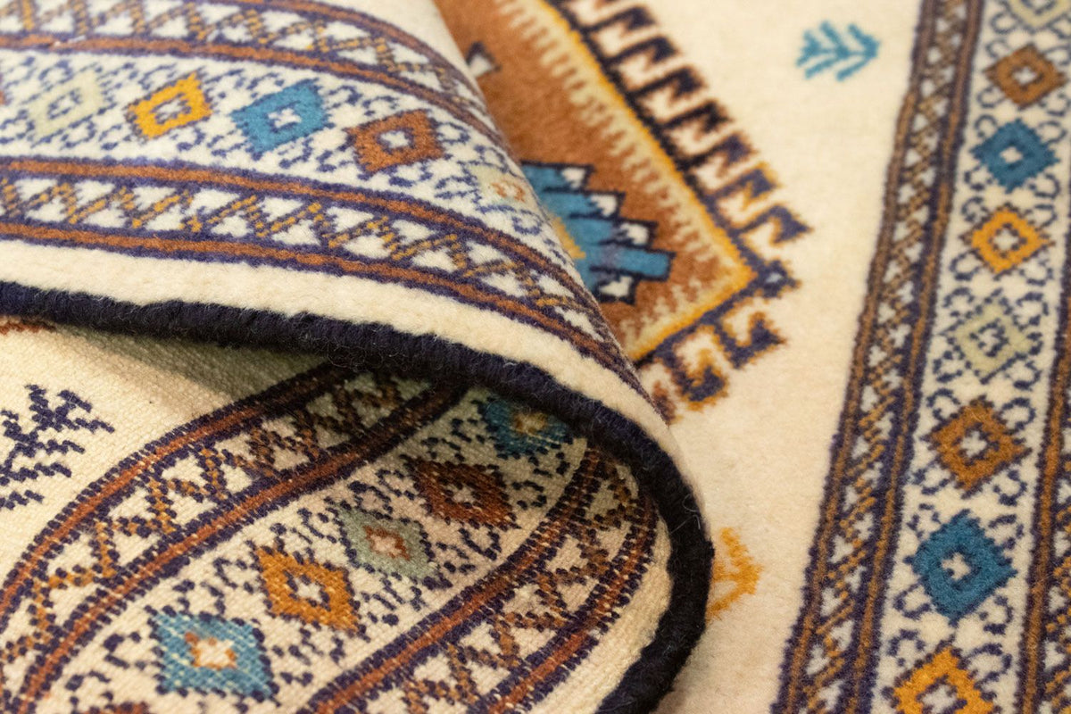 Alfombra Turkaman - 88 x 63 cm - beige