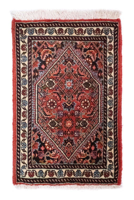 Alfombra persa - Bidjar - 60 x 40 cm - rojo