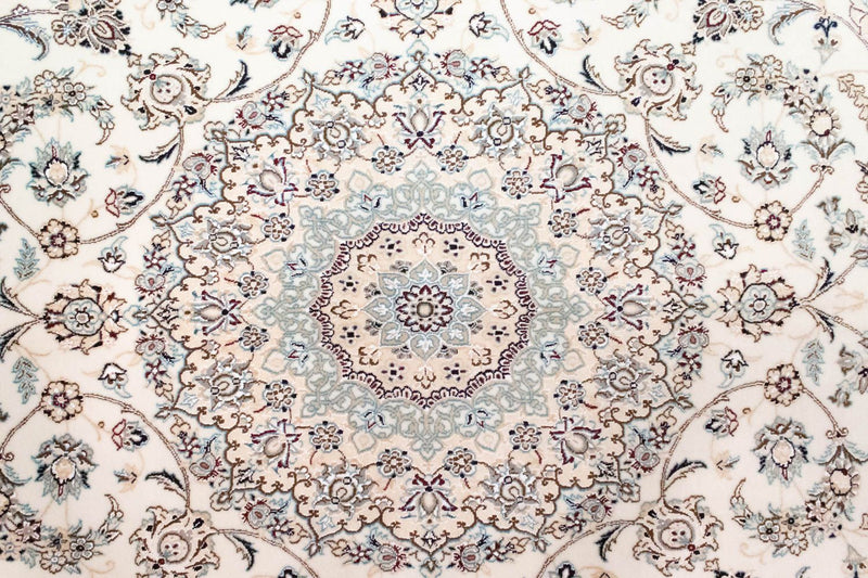 Alfombra Persa - Nain - Real cuadrado  - 255 x 242 cm - blanco natural