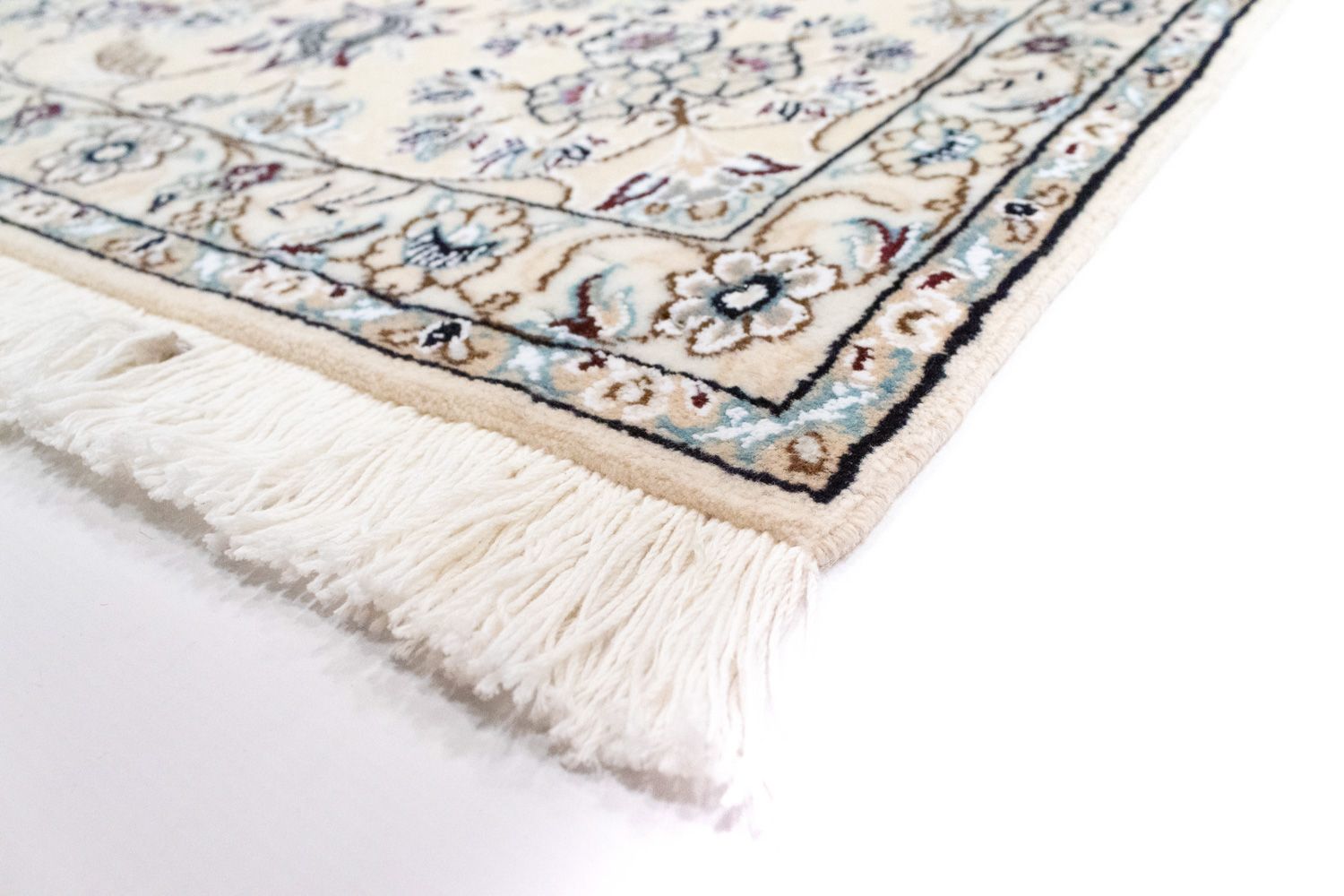 Alfombra Persa - Nain - Real cuadrado  - 255 x 242 cm - blanco natural