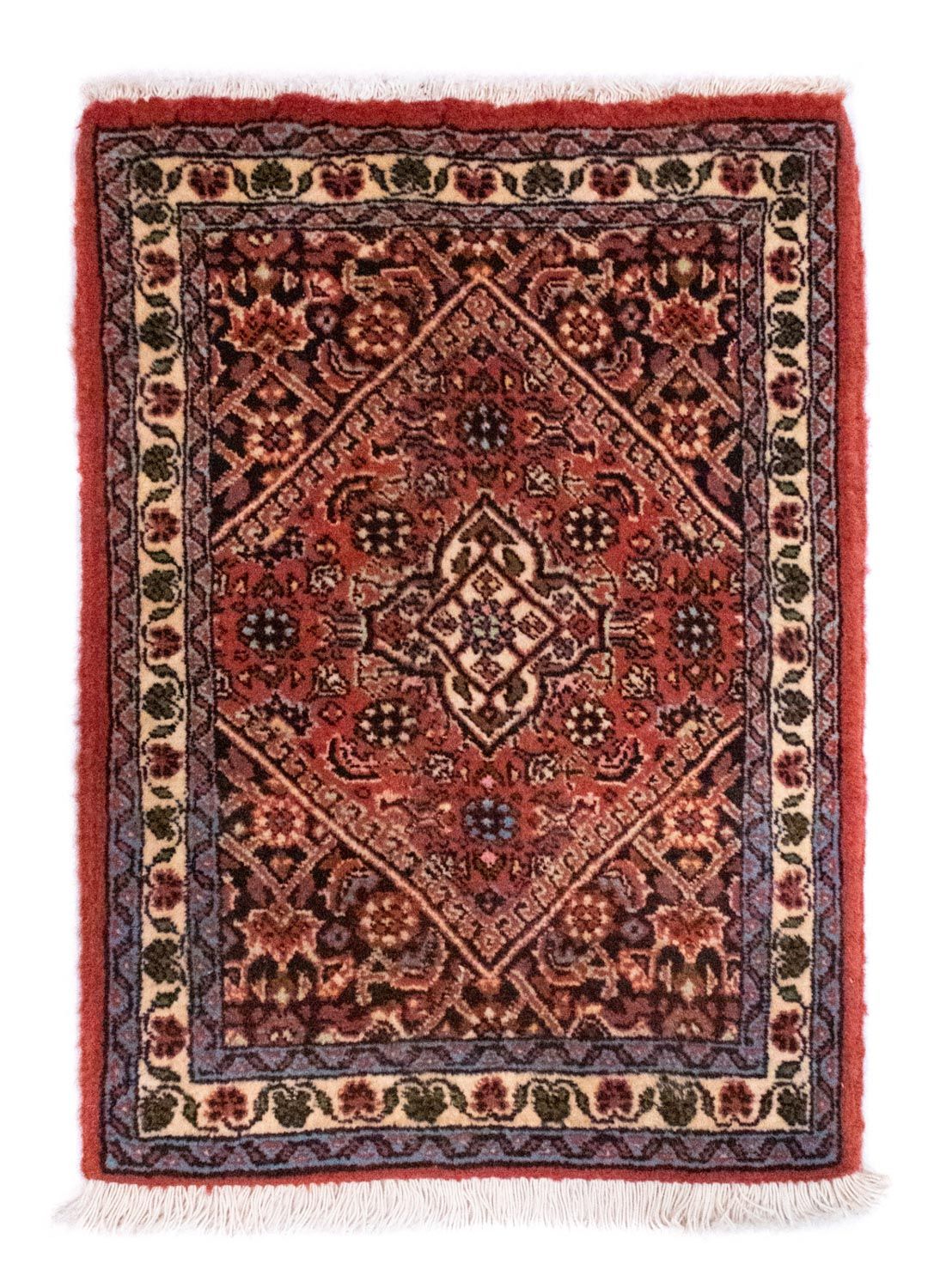 Alfombra persa - Bidjar - 60 x 40 cm - rojo