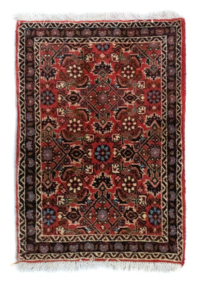 Alfombra persa - Bidjar - 60 x 40 cm - rojo