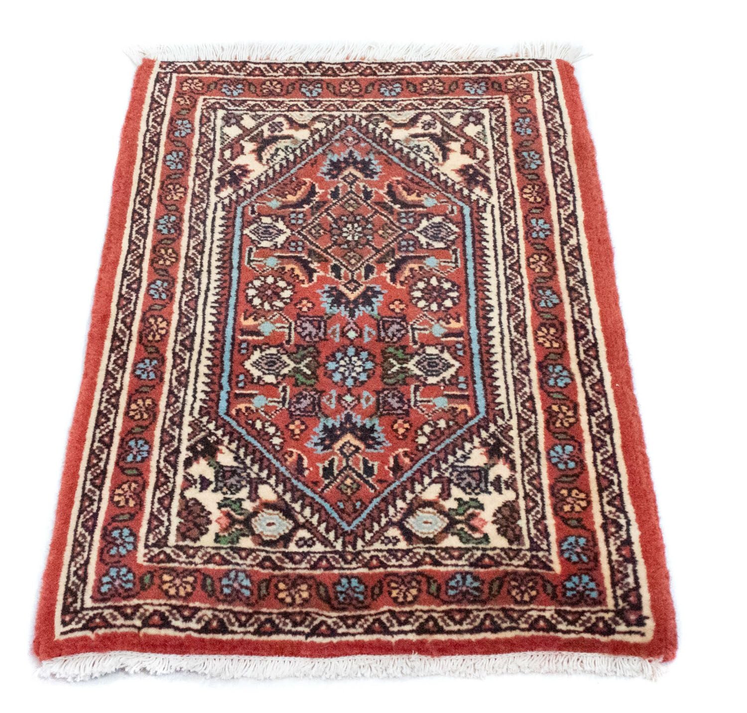 Alfombra persa - Bidjar - 60 x 40 cm - rojo