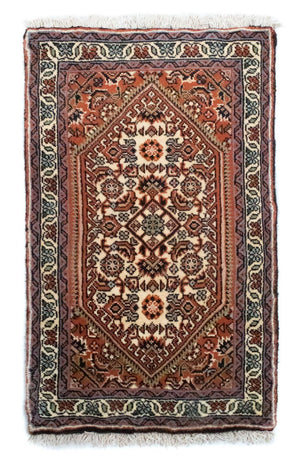 Alfombra persa - Bidjar - 60 x 40 cm - marrón