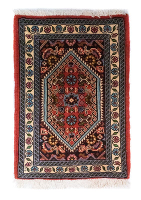 Alfombra persa - Bidjar - 60 x 40 cm - rojo