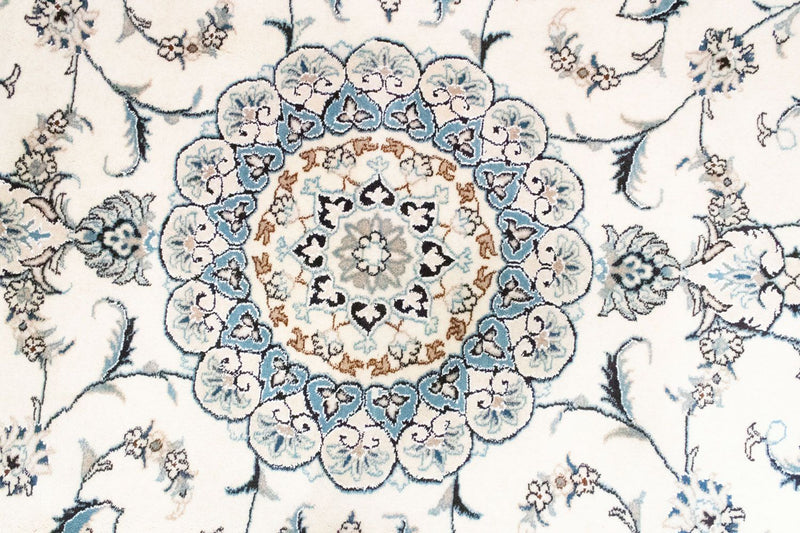 Alfombra persa - Nain - 280 x 198 cm - blanco natural