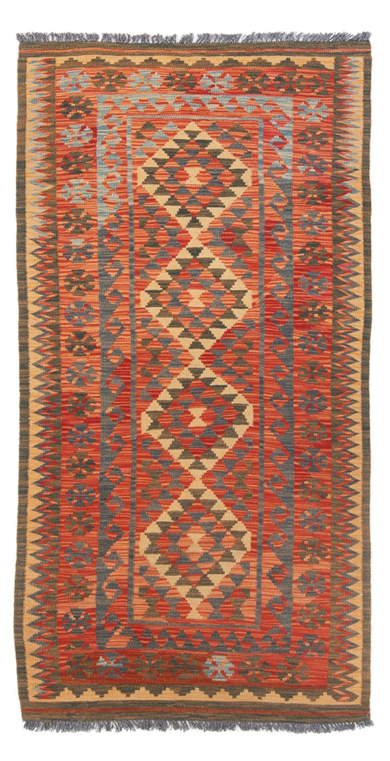 Alfombra de pasillo Alfombra Kelim - Splash - 206 x 98 cm - multicolor
