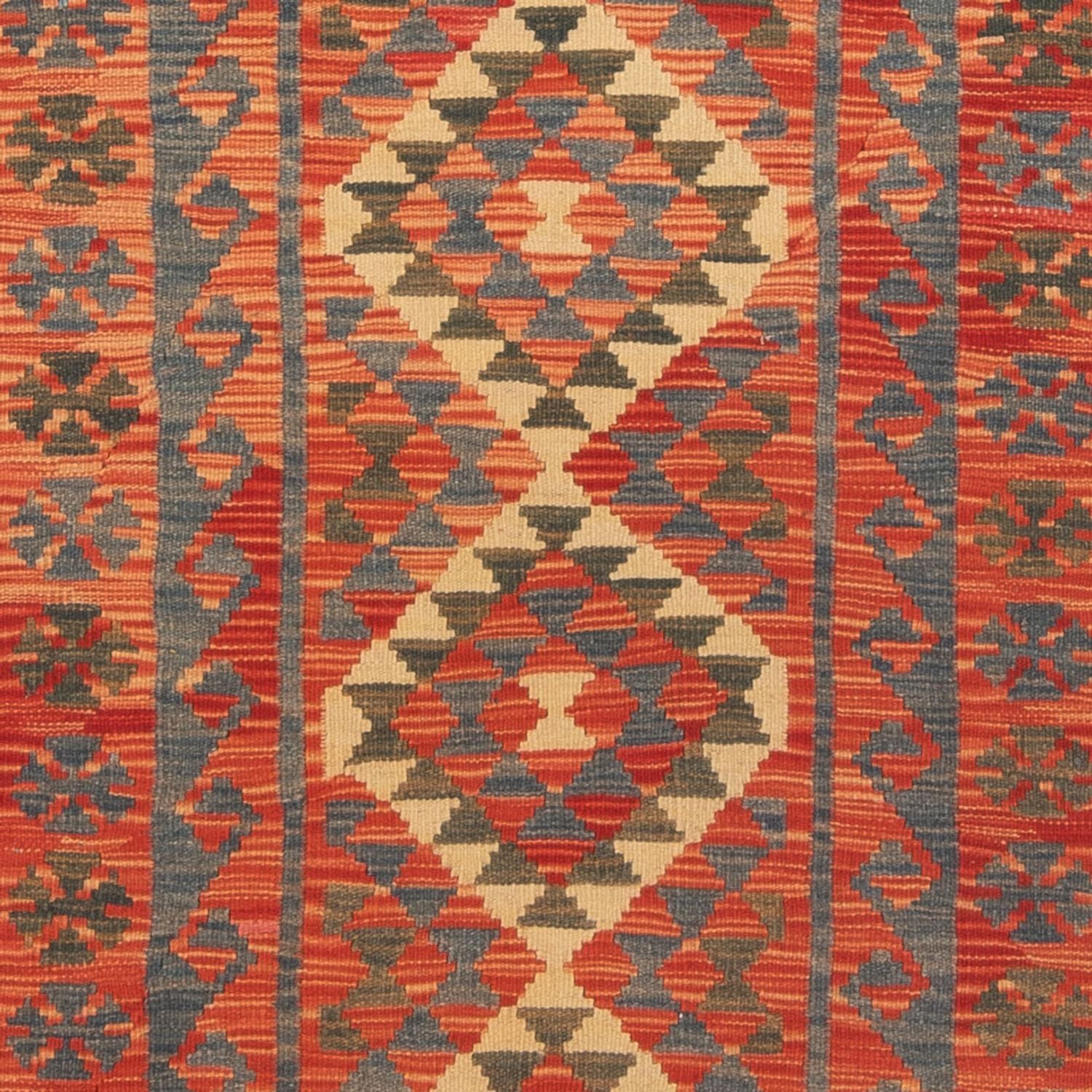 Alfombra de pasillo Alfombra Kelim - Splash - 206 x 98 cm - multicolor