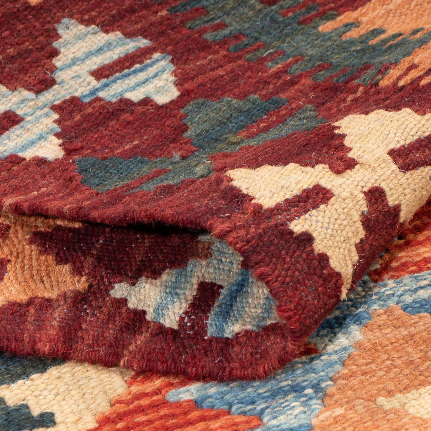 Alfombra de pasillo Alfombra Kelim - Splash - 198 x 104 cm - multicolor