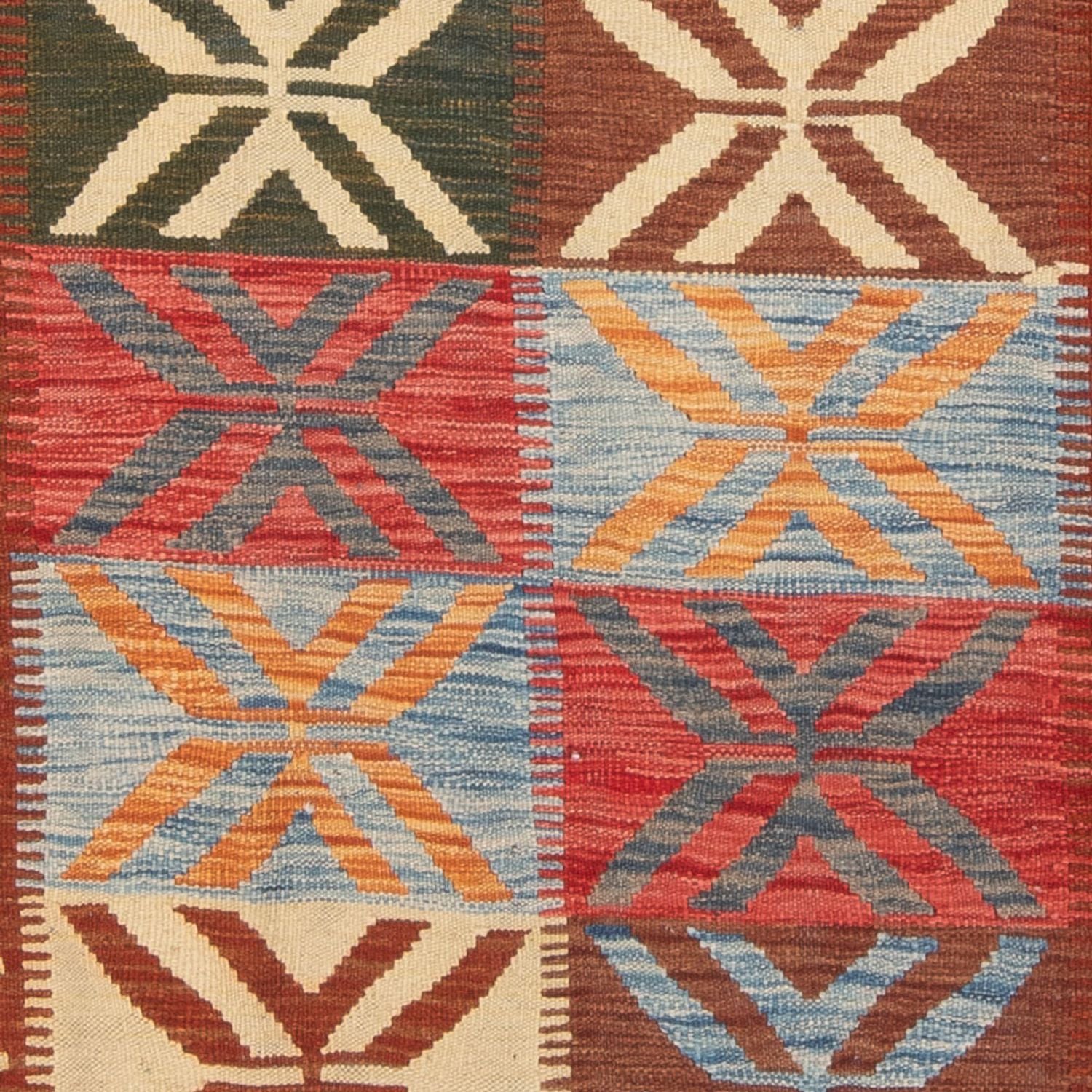 Alfombra Kelim - Splash - 204 x 158 cm - multicolor