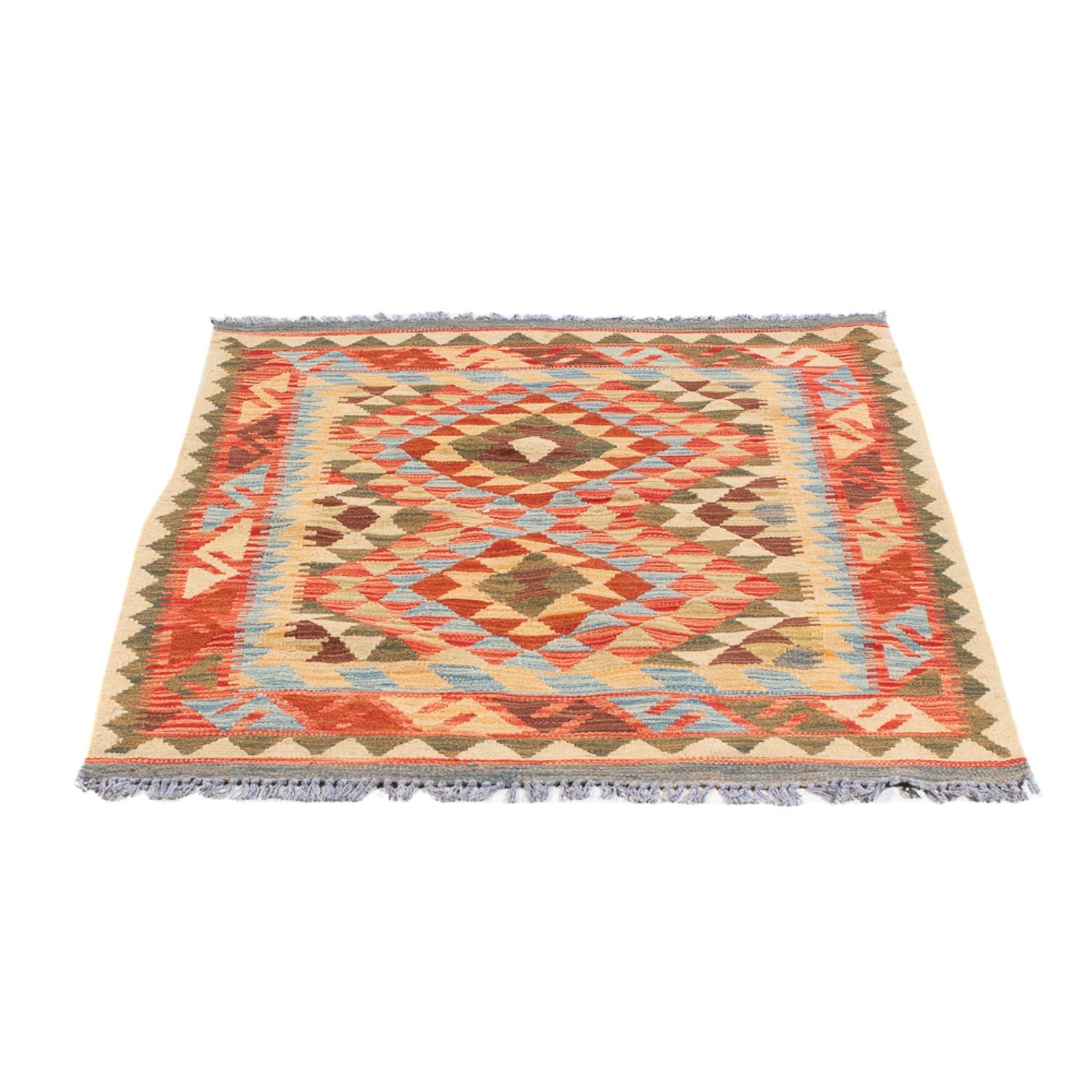Alfombra Kelim - Splash - 114 x 87 cm - multicolor